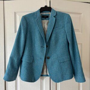 Talbots Women Teal Blazer 12p